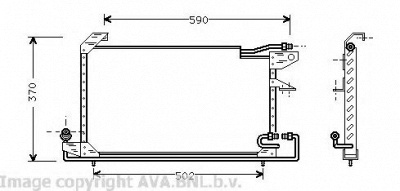 AVA QUALITY COOLING vw5151 -  Конденсатор, кондиционер